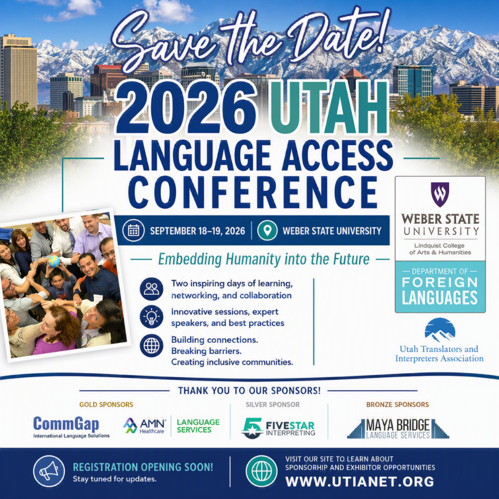 Utah Language Access Conference logo
